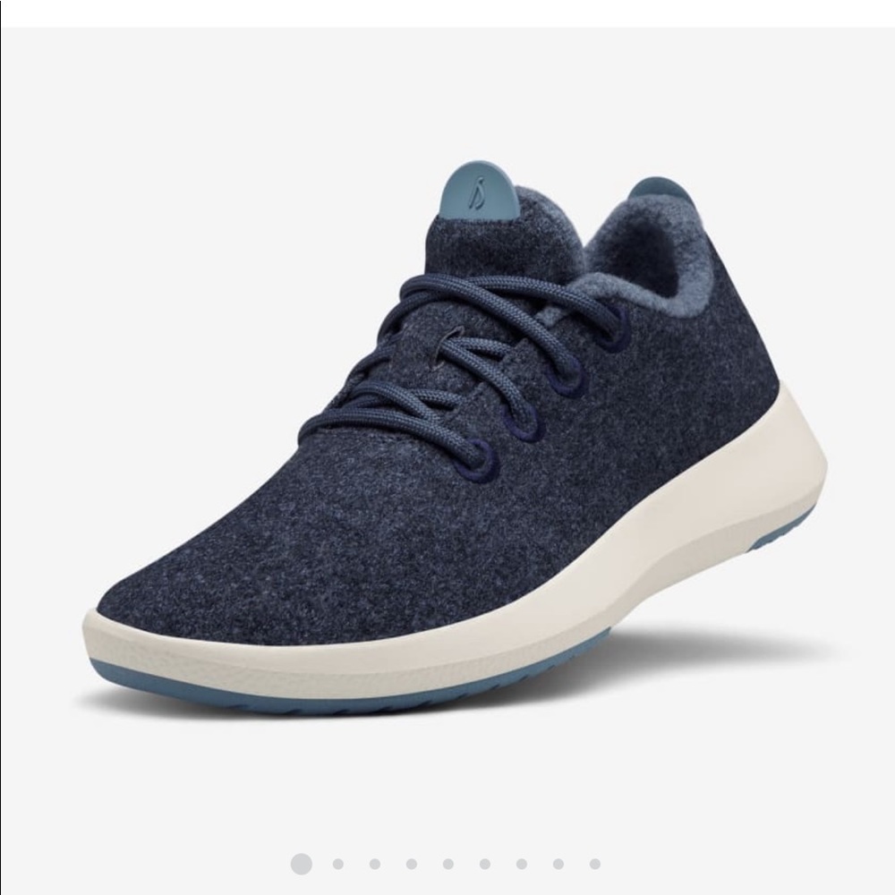 Allbirds men wool runner mizzles savana night cream soles size 13